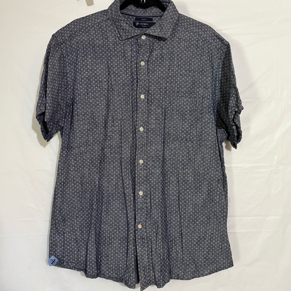 Daniel Cremieux-Men's Blue Patterned Shirt SZ XL Slum fit - Picture 1 of 4